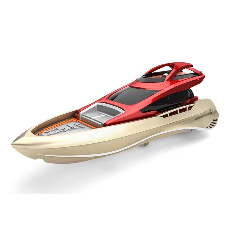 new kid outdoor toys window box packing 2.4ghz rc boat ship with light