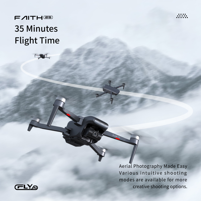 Faith 2S Professional GPS 4K HD Camera 5G WiFi 5KM FPV Brushless Foldable RC Quadcopter Drones With 3-Axis Gimbal