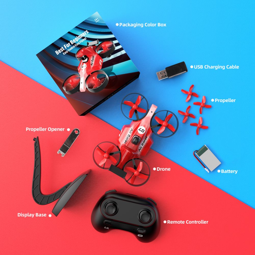 Remote Control Land and Fly Mode 2 In 1 Mini Drone for Kids with Modular Battery