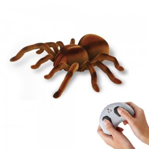 flocking material crawling and 360 degree rotation remote control spider manufacturer