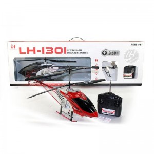 Wholesale 3.5CH Alloy Large Scale Model Aircraft Hover 89CM Big Flying RC Helicopters LH 1301 With Gyroscope