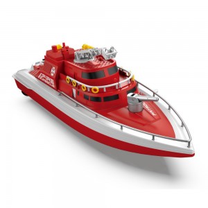 factory wholesale 1:28 scale 20min playing time 4 channel plastic rc rescue boat