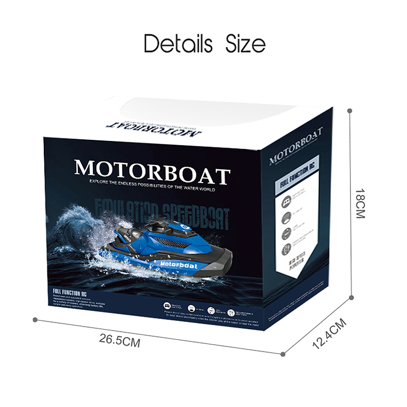 Factory Outlets Remote Boat Toys - 2022 New Arrival Summer Outdoor 1:47 Scale 2.4G 4CH Motorboat Waterproof High Speed RC Mini Boat For Sale – Xinfei