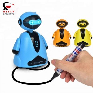 Inductive Interactive Pen Draw Black Line Following Robot Toy Manufacturer