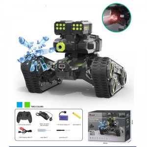 2023 toys dual turrets gesture watch remote control water bomb stunt tank