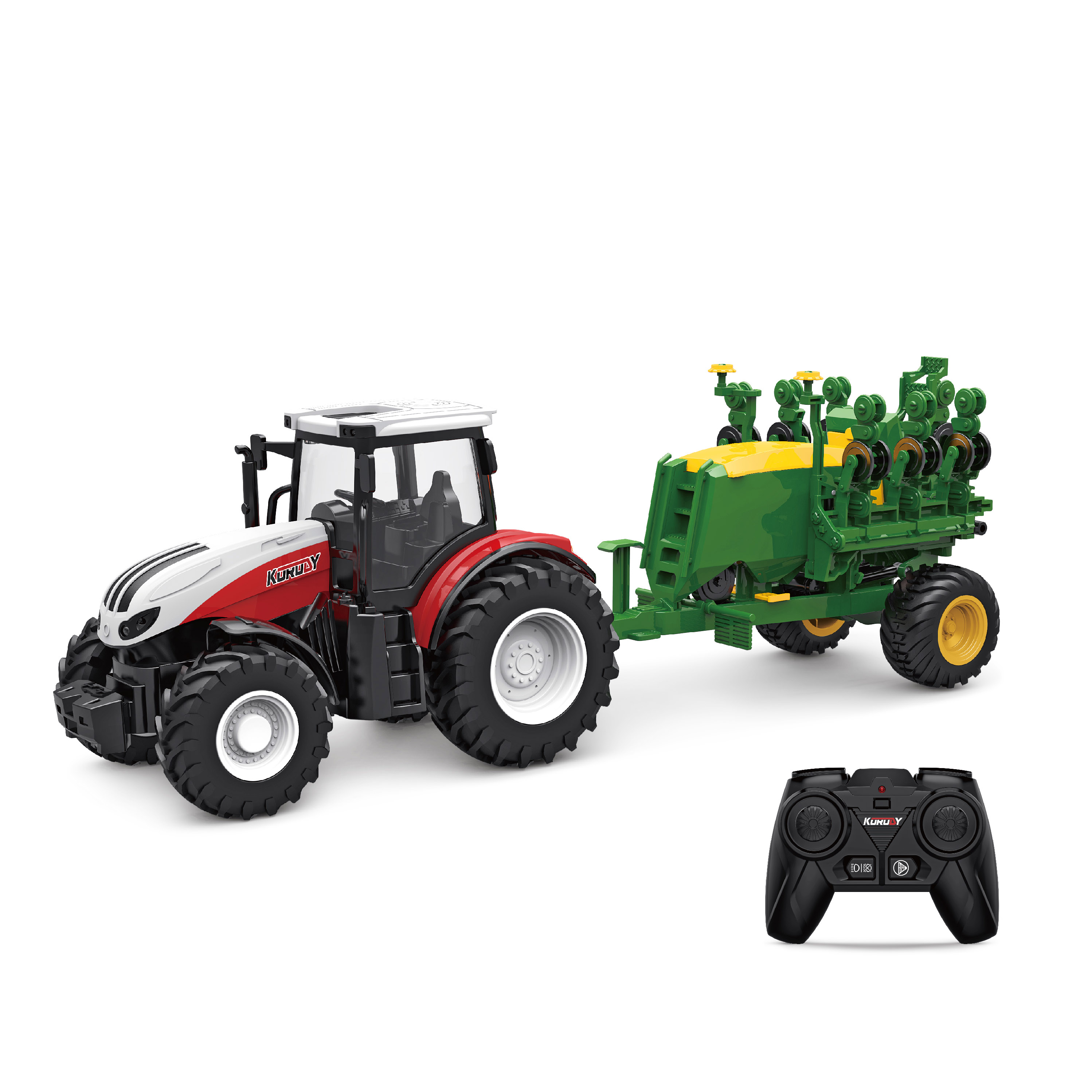 various styles 2.4g 1/24 four wheels farm vehicle toys remote control tractor with light