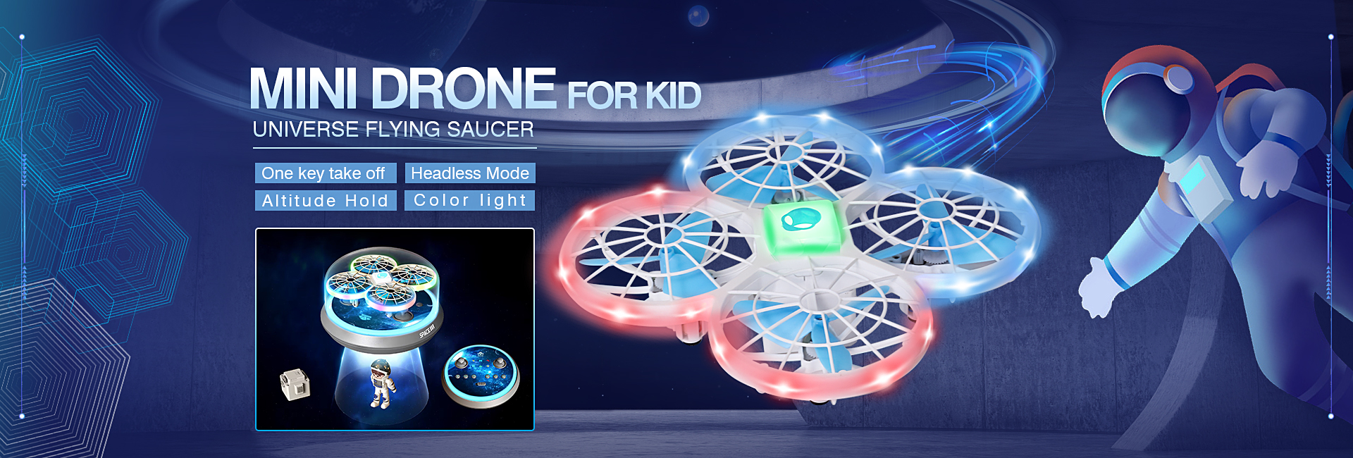 Flying Saucer Mini RC Quadcopter