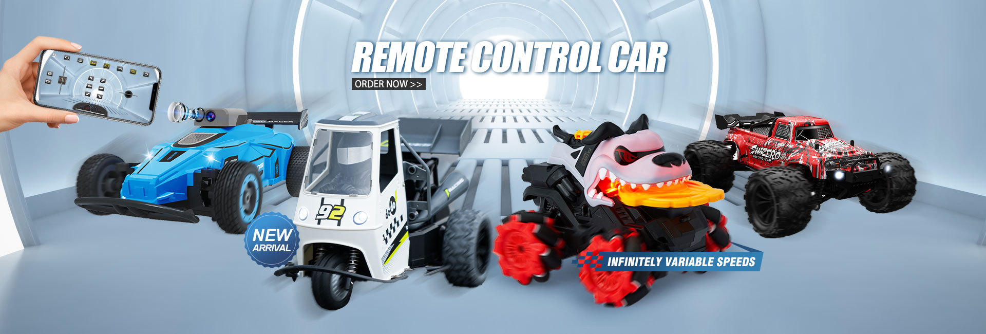new style rc car series banner