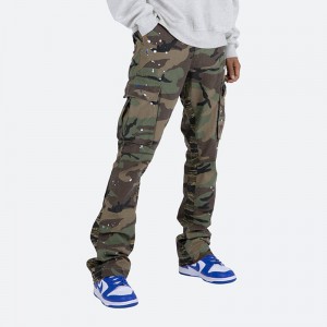 Custom Flare Mens Camo Trouser Camouflage Cargo Pants