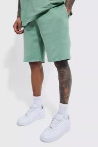批发高品质夏季热短裤 sweat 运动素色空白篮球休闲超大男士短裤