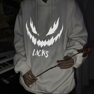 Custom Logo Streetwear Hip Hop French Terry Reflective Pullover Hoodies