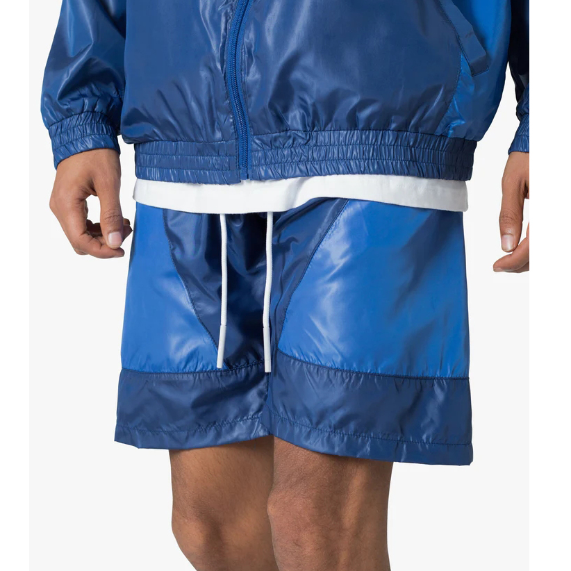 custom high quality design patchwork nylon shorts men wholesale loose oversized sports shorts for men