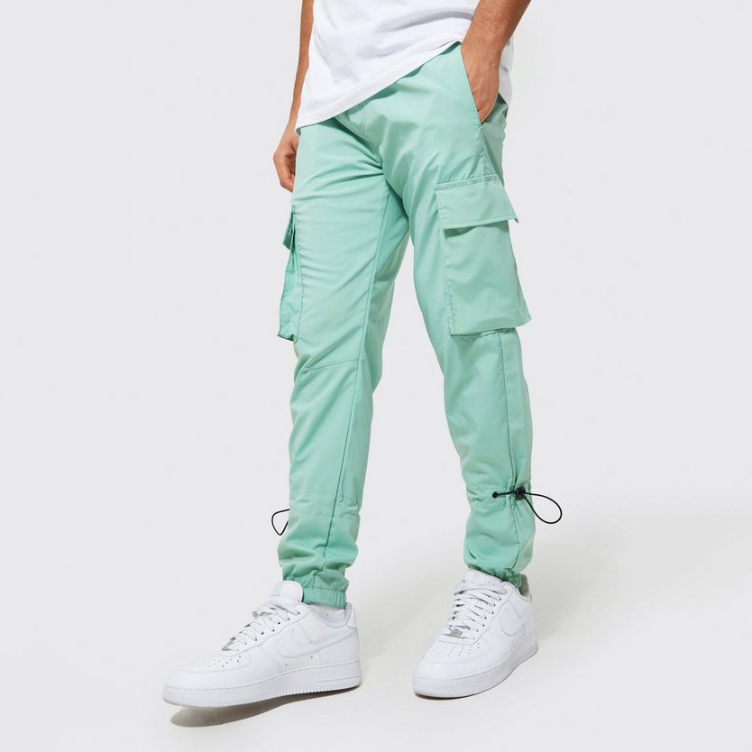 Wholesale Custom Streetwear Man Nylon Windbreaker Cargo Pants Featured Image