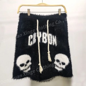custom high quality wholesale manufacture cotton knitted shorts for men mohair shorts