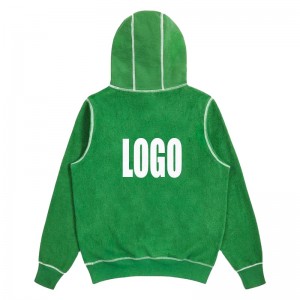 fa'atau oloa si'isi'i 100% cotton reflective tatala avanoa pullover logo lolomi Farani Terry hoodies