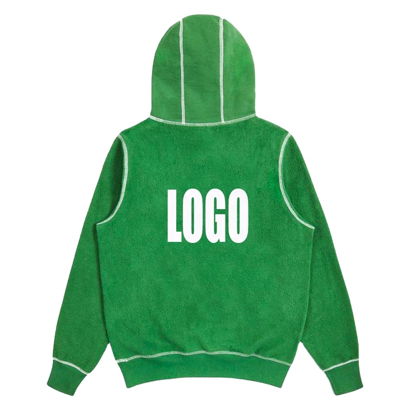 wholesale 100% cotton reflective loose blank pullover logo print french terry hoodies