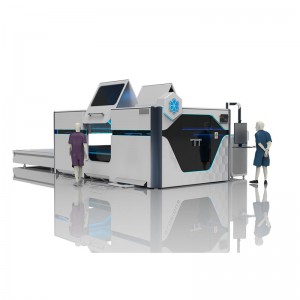 8KW 10KW 12KW High Power CNC Laser Cutting Machine For Metal