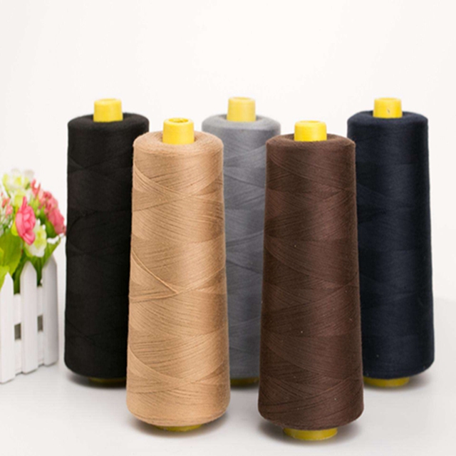 China Wholesale Weaving Thread 40/2 5000yds 100% Polyester Sewing Thread  for Sewing Machines Manufacturer and Supplier