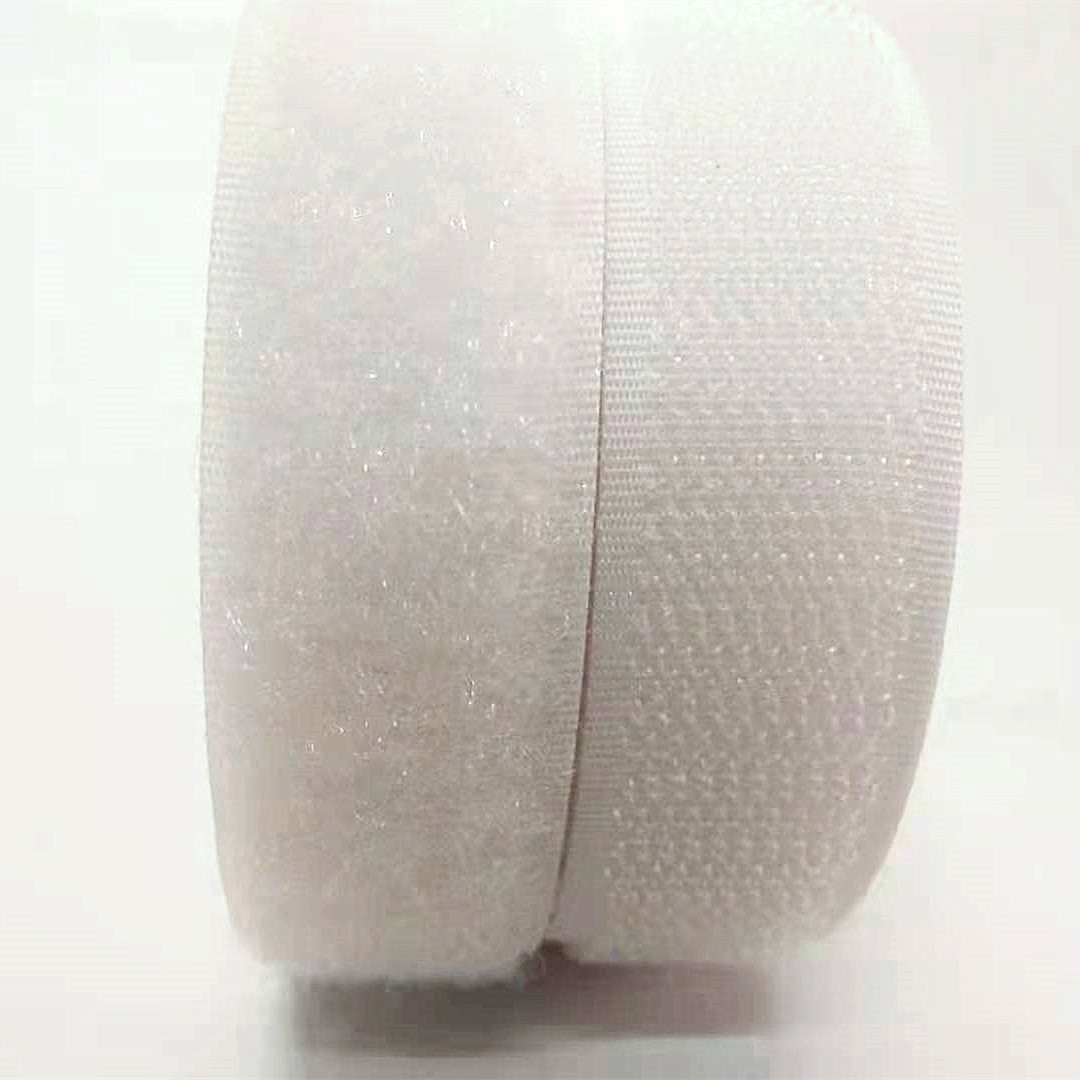 China Wholesale Adhesive Backed Hook Loop Tape Factories - customize white 100% nylon hook and loop – Xinghua