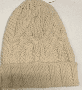 women’s cable knitted hat