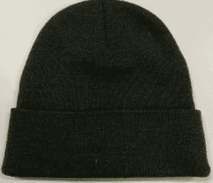 recycle yarn plain knitted beanie