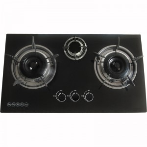Grand Built-in Glass three ring  gas burners