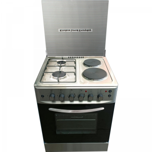 Freestanding Gas range with 3 gas burners, 1 hot plate, and 64L oven