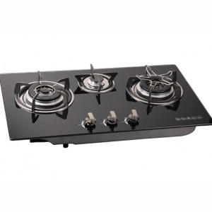 Grand Built-in Glass three ring  gas burners