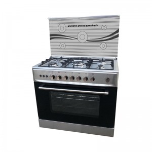 OEM Freestanding gas oven Automatic Pizza Oven Stainless Steel Painted 90X60CM 5 burners
