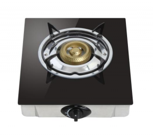 Economical single gas burner with glass in LPG/NG