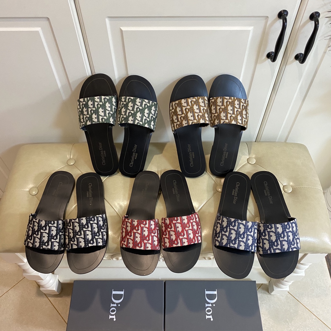 Dior slippers, high quality, five colors to choose from