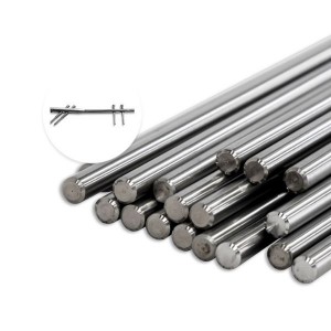 Titanium bar for bone screw