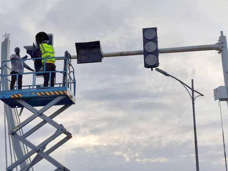 Philippines traffic light pole project