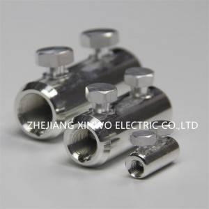 China Wholesale China Double Wire Double Barrel Mechanical Lug 2-14 AWG Connector
