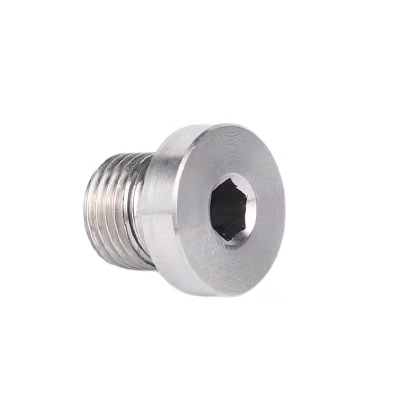 Hollow Hex Plug Stainless steel pipe plug with inner hexagon flange Hex socket screws plugs Featured Image