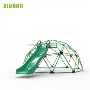 China wholesale Climbing Frame Big –  XCF003 Big Kids Climbing Dome with Slide for sports – Xiunan