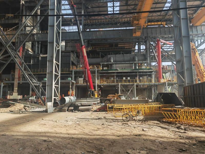 The Ling Steel project contracted by Xiye is under hot construction