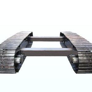 Rubber tracked hydraulic undercarriage for crawler tracks base chassis excavator drilling mining