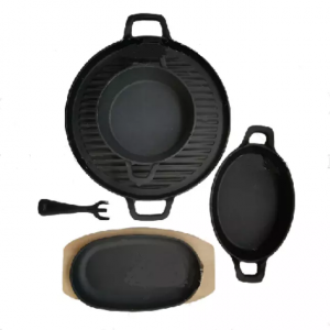 លក់ដុំដែលមានគុណភាពខ្ពស់តម្លៃរោងចក្រ enameled ជាតិដែកវណ្ណះហូឡង់ frying pan frying pan comal bakeware cookware for kitchen and outdoor camping
