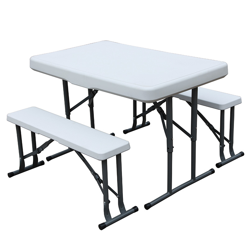 Hot selling outdoor set retractable plastic picnic folding table with bench Featured Image