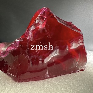 Material rubin Zmer artificial për materialin origjinal të gurëve të çmuar E kuqe rozë