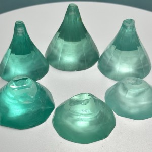 Необработанный генный камень Paraiba Blue, изготовленный в лаборатории YAG Материал Озерно-зеленый