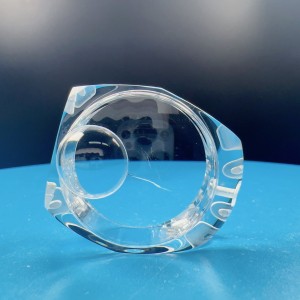 Caja de reloxo de zafiro personalizada transparente: de moda, personalizable con dureza de diamante Mohs 9