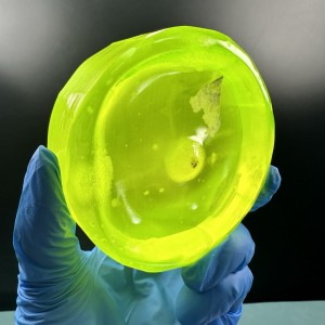 Fluorescentno žuti materijal dragog kamenja Žuti luag se može obraditi