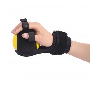 Medical Physical Therapy Finger Splint Wrist Orthosis Wrist Finger Grip Ball XK817