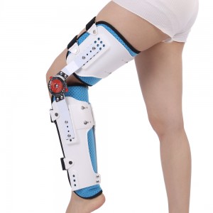 Orthopedic ROM Leg Brace Hinged Orthosis Angle Adjustable Knee Brace 605