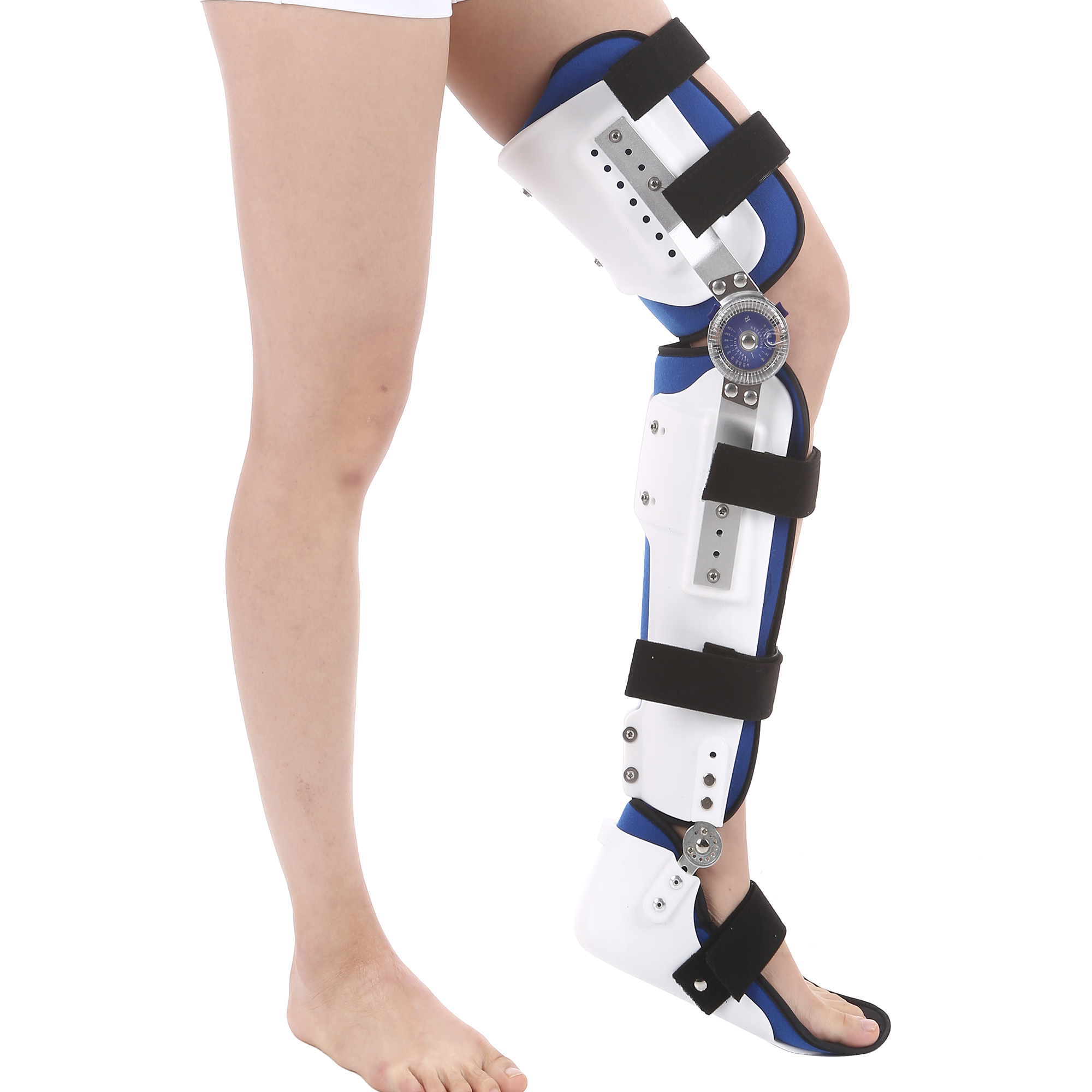 Adjustable Fitness Knee Ankle Foot Orthosis Support Protective Orthopedic Lower Limbs Brace for Hip Leg Knee Foot