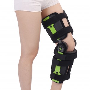 Medical Adjustable Orthopedic ROM Hinged Knee Brace Support for Post-Op Immobilization Leg Knee