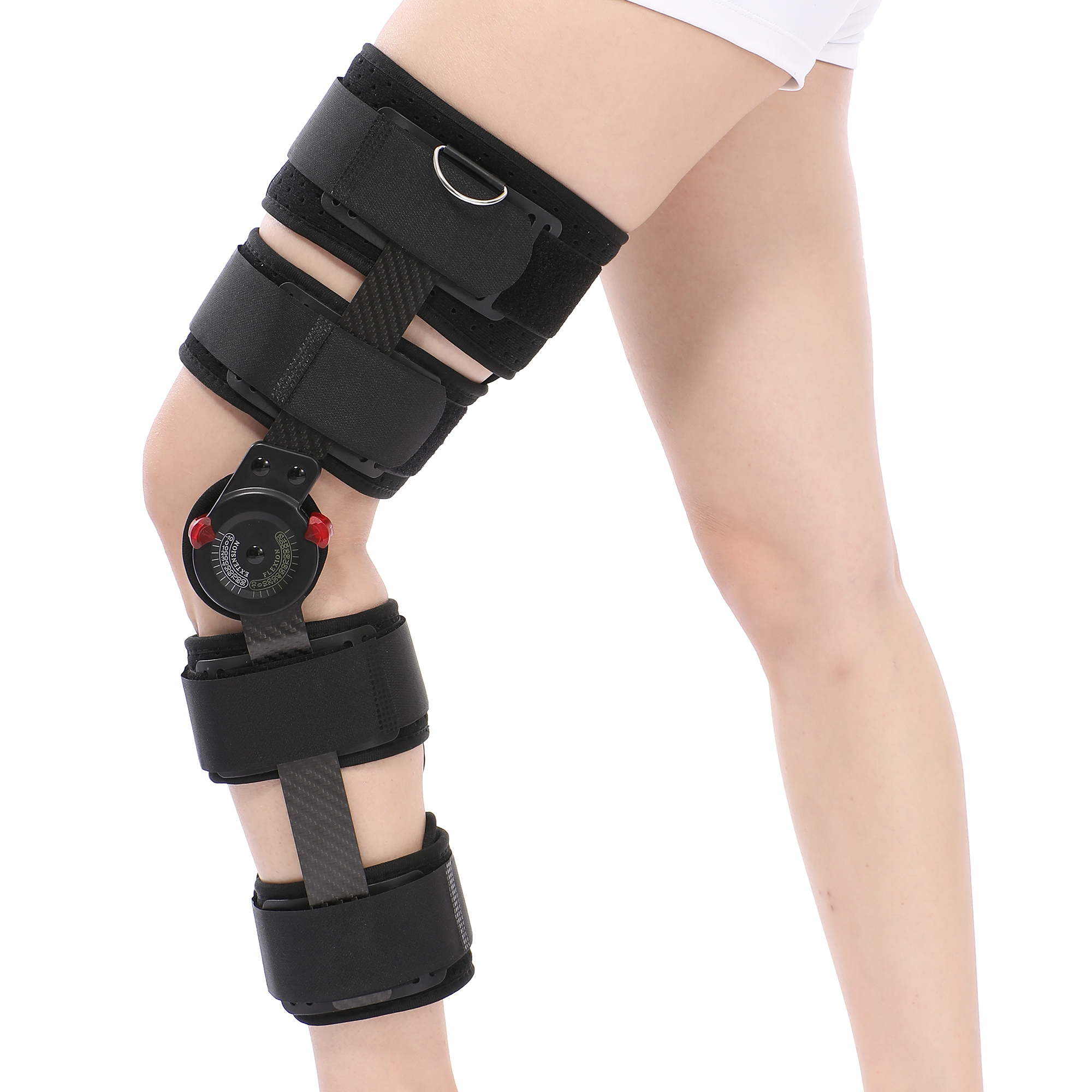 Carbon Fiber Knee Orthosis Hinged Knee Brace Patella Support Orthosis Knee Joint