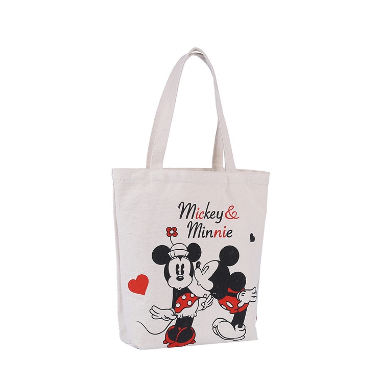 Hot-selling Reusable Canvas Shopping Bags - Cartoon printed plain recycle cotton canvas shopping tote bag – Xinlimin